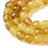 Natural Yellow Opal Beads Strands G-R013-C01-4