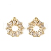 304 Stainless Steel Rhinestone Pendants STAS-L290-34G-1