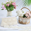 Gorgecraft 4.7~5Yards Cotton Shell Shaped Flower Lace Ribbon OCOR-GF0003-95C-4