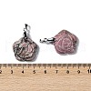 Natural Rhodonite Carved Pendants G-I319-02P-A09-3