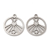 Non-Tarnish 201 Stainless Steel Pendants STAS-Q245-13P-1