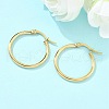 Ion Plating(IP) 304 Stainless Steel Hoop Earrings EJEW-N0016-11G-C-1