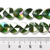 Electroplate Glass Beads Strands EGLA-B004-01A-AB04-4