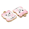 Printed Alloy Pendants ENAM-L042-07G-03-3