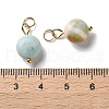 Natural Flower Amazonite Pendants STAS-C120-10G-02-3