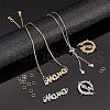  12Pcs 4 Colors Half Finished Rack Plating Brass Chain Bracelets KK-NB0002-71-4