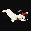 Dachshund Non-woven Fabric Pendant Decorations HJEW-R125-04-4