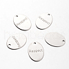 Non-Tarnish Spray Painted Stainless Steel Pendants STAS-I048-L05-1