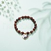 Natural Brecciated Jasper Stretch Bracelet BJEW-JB08525-02-2