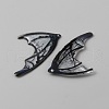 Translucent Resin Glitter Powder Pendants X1-RESI-TAC0018-18G-2