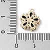 Brass Micro Pave Cubic Zirconia Charms KK-G491-26G-03-3