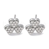 Brass Stud Earrings EJEW-D288-11P-2