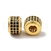 Rack Plating Brass Cubic Zirconia Beads KK-G457-09G-01-1