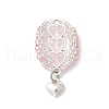 Glass Seed Beaded Hot Air Balloon Pendants PALLOY-MZ00662-02-1
