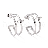 304 Stainless Steel Double Cross Stud Earrings EJEW-G326-05P-1