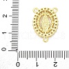 Brass Clear Cubic Zirconia Virgin Mary Chandelier Component Links KK-D325-07G-02-3