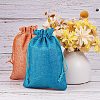 Burlap Packing Pouches Drawstring Bags ABAG-PH0002-13-8