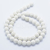 Synthetic Lava Rock Beads Strands X-G-F549-8mm-B14-2