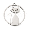 304 Stainless Steel Pendants STAS-S176-03P-1