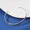 304 Stainless Steel Open Cuff  Bangles for Women BJEW-R019-03P-02-2