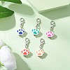 Handmade Polymer Clay & Tibetan Style Beads Pendant Decorations HJEW-JM03278-1