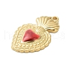 304 Stainless Steel Enamel Pendants STAS-K303-04G-02-2
