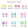 50Pcs 10 Styles Opaque Plastic Beads KY-YW0001-68-3