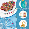 120Pcs Glass Pendant PALLOY-HY00005-5