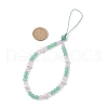 Natural & Dyed Malaysia Jade Mobile Straps HJEW-JM03426-4