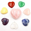 Mixed Natural Gemstone Healing Love Heart Stones Ornaments Set PW-WG36787-01-3