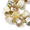 Natural Fire Crackle Agate Beads Strands G-U023-A16-02-4