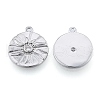 Brass Micro Pave Clear Cubic Zirconia Pendants KK-N216-557P-1