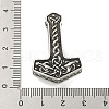 316 Surgical Stainless Steel Pendants STAS-E212-106AS-3