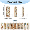 BENECREAT 10Pcs Shell Pendants SSHEL-BC0001-22-2