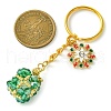 Christmas Woven Glass Keychains KEYC-MZ00017-03-3