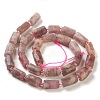 Natural Plum Blossom Tourmaline Beads Strands G-M403-B25-3