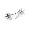 Non-Tarnish 304 Stainless Steel Post Stud Earring Settings STAS-I150-05C-P-3