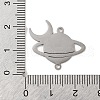 Tarnish Resistant 304 Stainless Steel Hollow Connector Charms STAS-Z069-04P-3