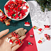 SUNNYCLUE 90Pcs 15 Styles Christmas Opaque Resin Cabochons RESI-SC0005-61-3