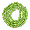 Opaque Solid Color Glass Beads Strands EGLA-A034-P4mm-D30-2