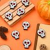 10Pcs Skull Silicone Focal Beads JX889A-3