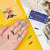 SUNNYCLUE 42Pcs 7 Colors Alloy Enamel Pendants ENAM-SC0005-08-3