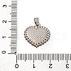 Brass Micro Pave Cubic Zirconia Pendants KK-P308-15P-3