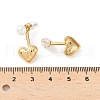 304 Stainless Steel Shell Pearl Stud Earrings EJEW-Q019-01G-4