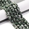 Natural Green Spot Jasper Beads Strands G-G146-A26-02-2