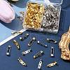 100Pcs 2 Colors Iron Brooch Findings IFIN-FS0001-36-2