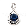 925 Sterling Silver Pave Cubic Zirconia Pendants STER-V001-03P-09-1