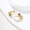 Fashionable Classic Round Brass Hoop Earrings ZP8922-2