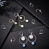 Unicraftale 160Pcs 2 Style 304 Stainless Steel Leverback Earring Findings STAS-UN0036-44-3