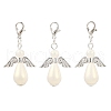 Angel ABS Plastic Imitation Pearl Pendant Decorations HJEW-JM03423-2
